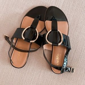 COACH BUCKLE SANDALS